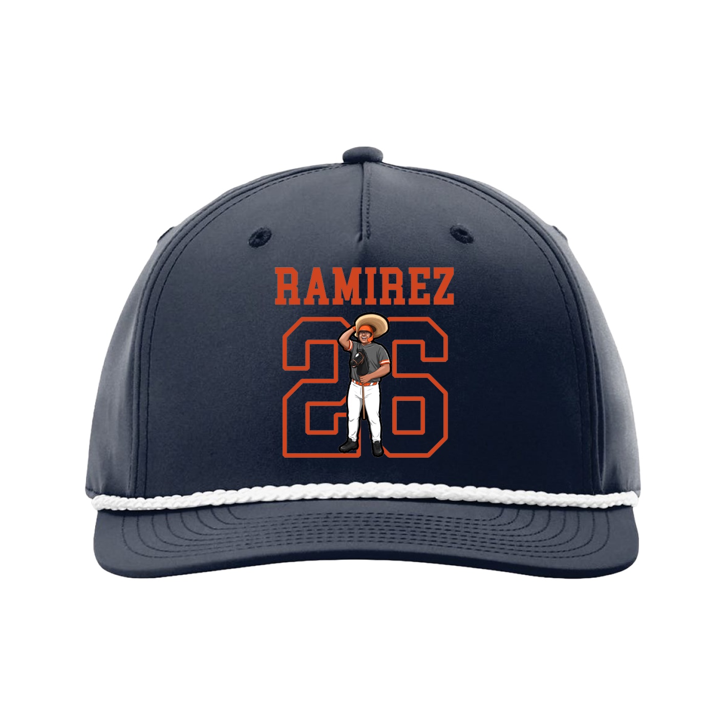 Five-Panel Classic Rope Cap — Shirsey in Navy