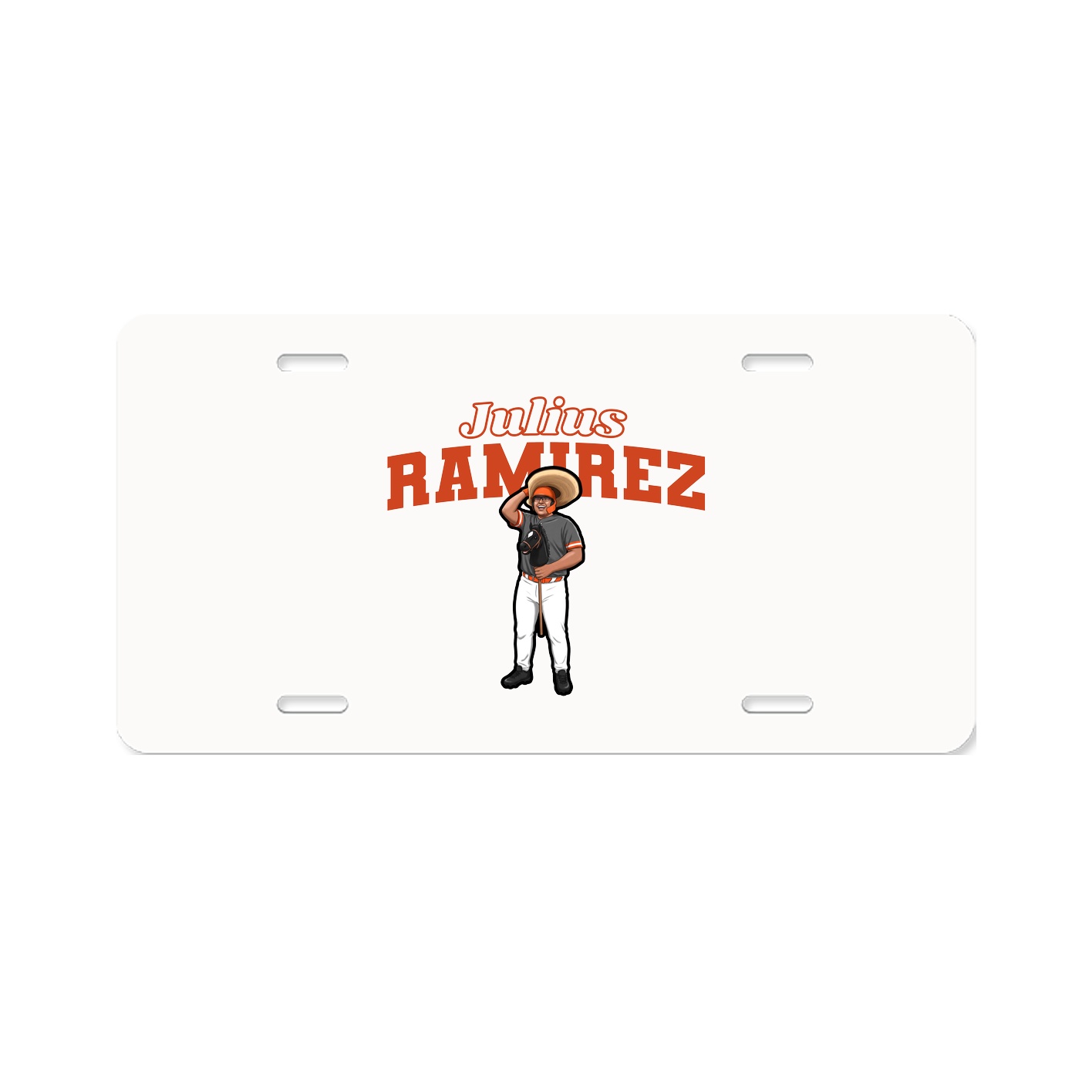 License Plate — Name Arch in Classic