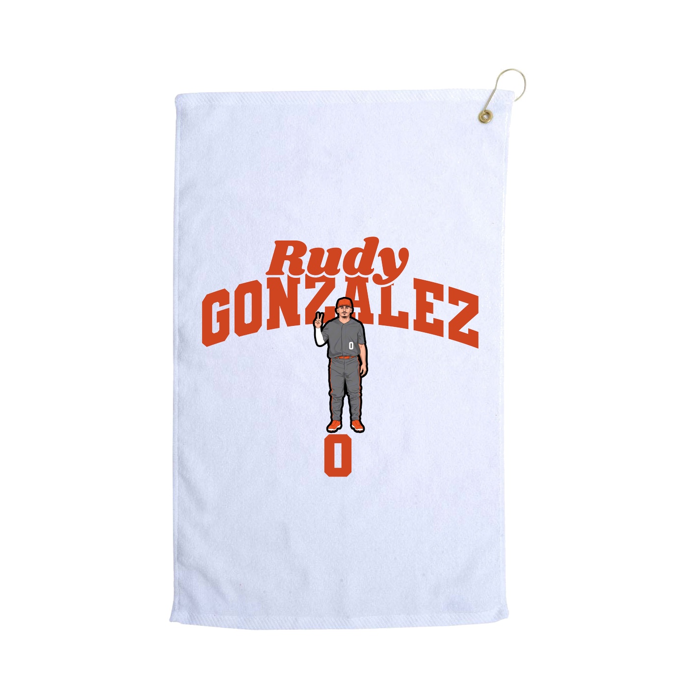 Golf Towel — Signature Arch in White