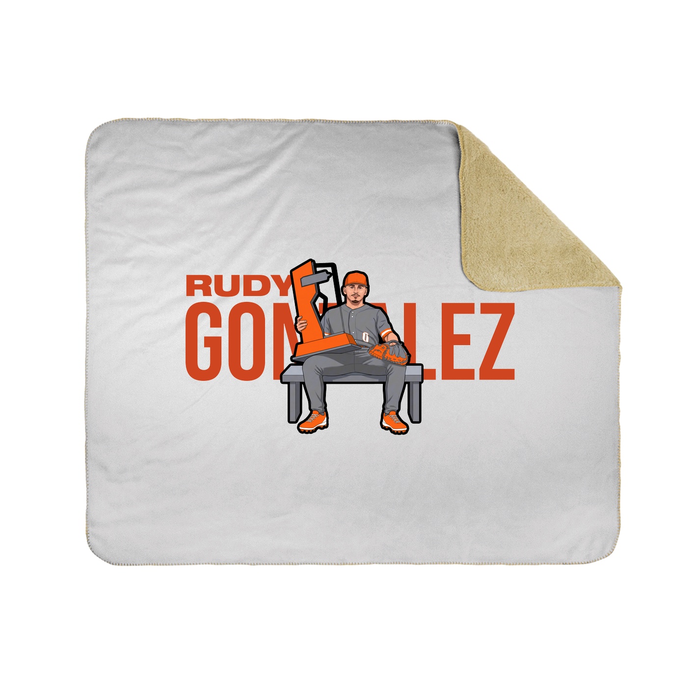 Throw Blanket — Player Name in White