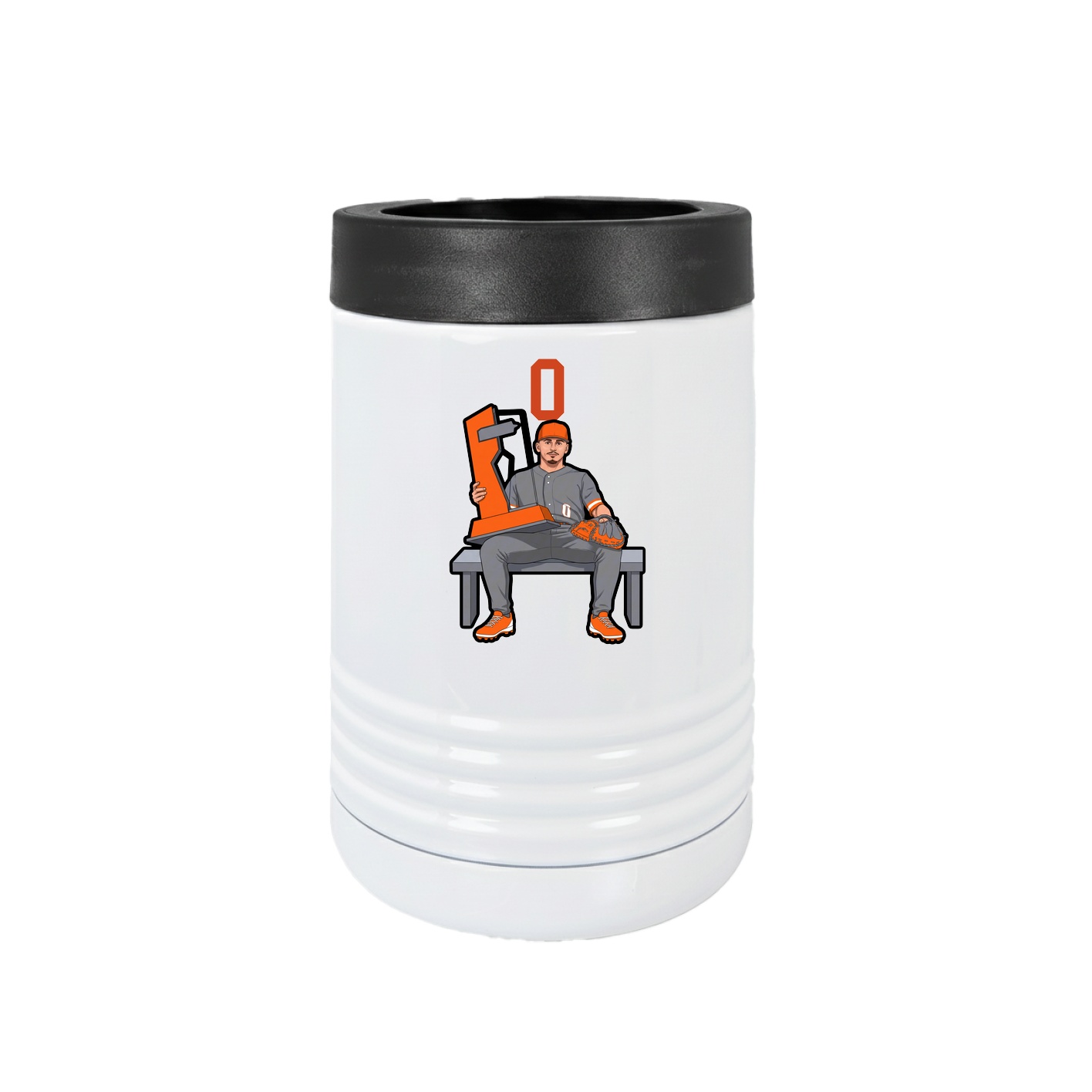 Beverage Holder — Number Top in White