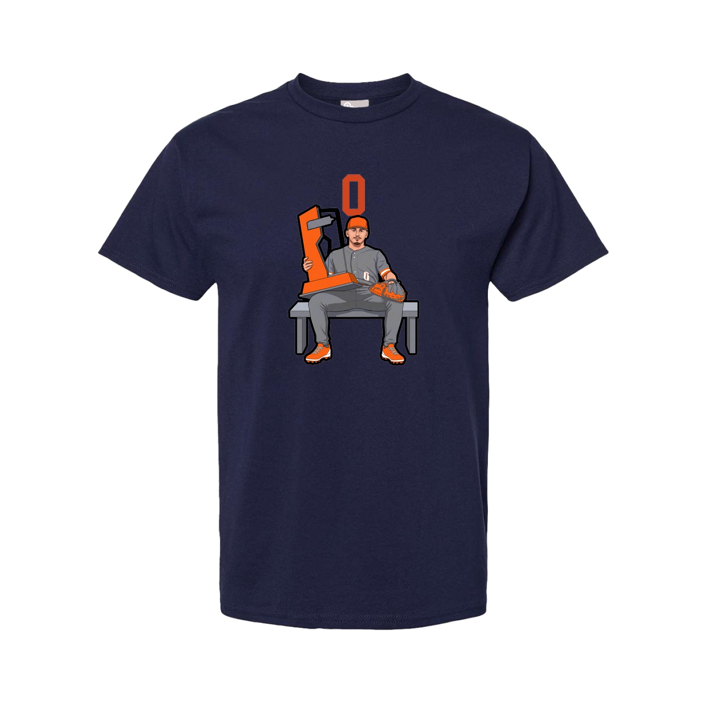 Tee — Number Top in Navy