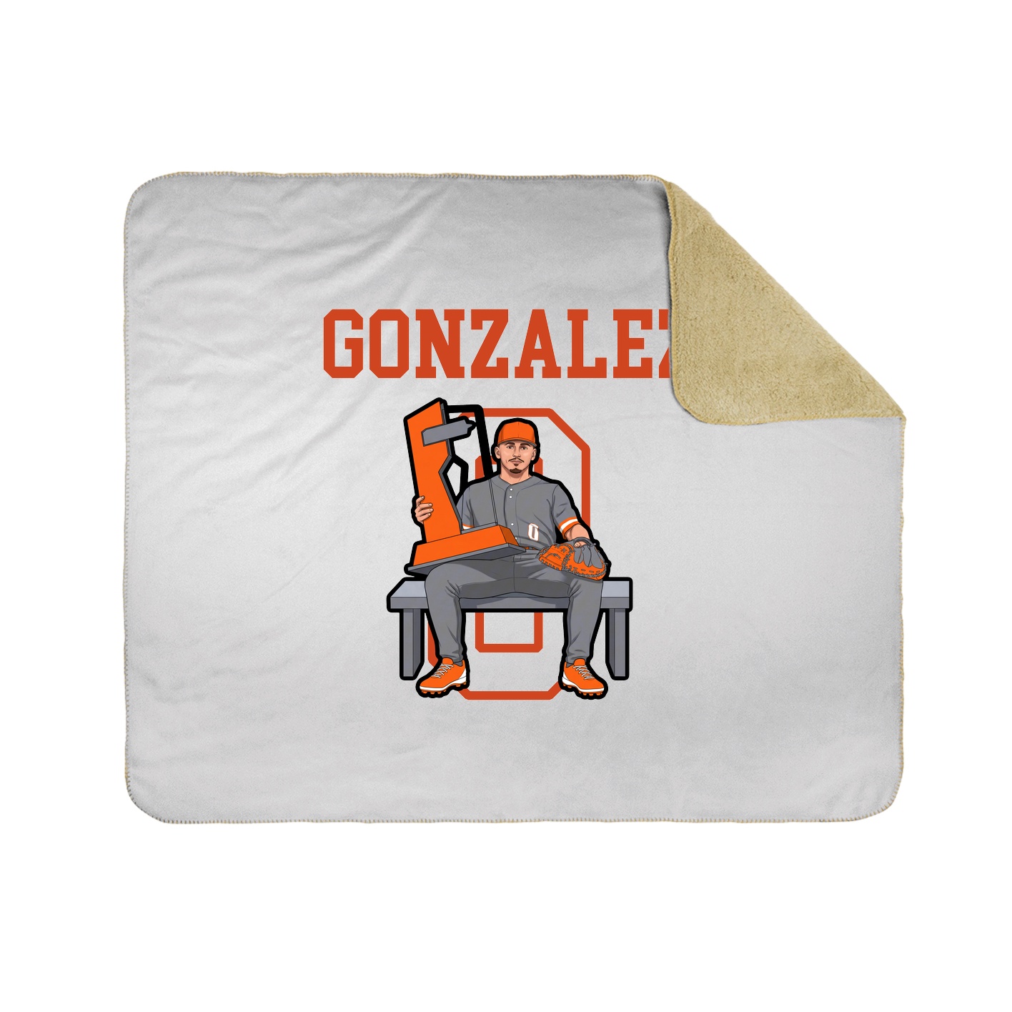 Throw Blanket — Shirsey in White