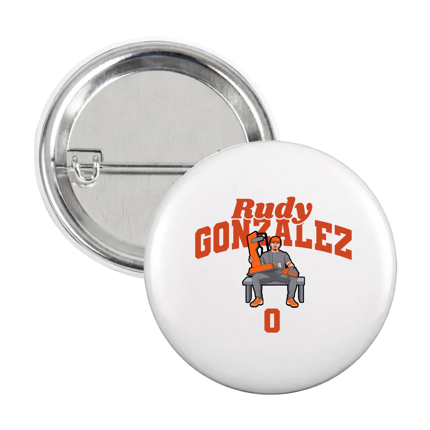 Game Day Button — Signature Arch in White