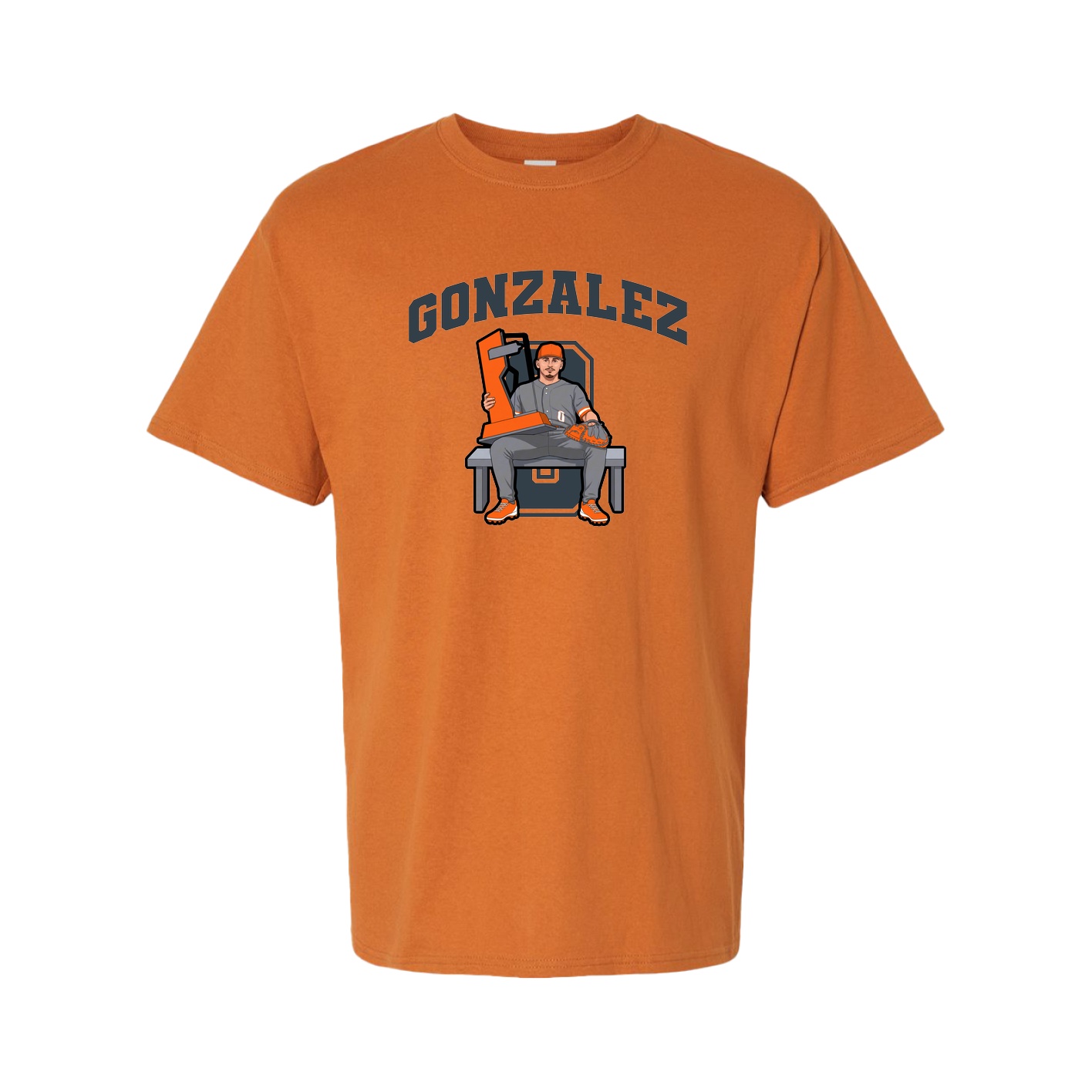 Tee — Number in Orange
