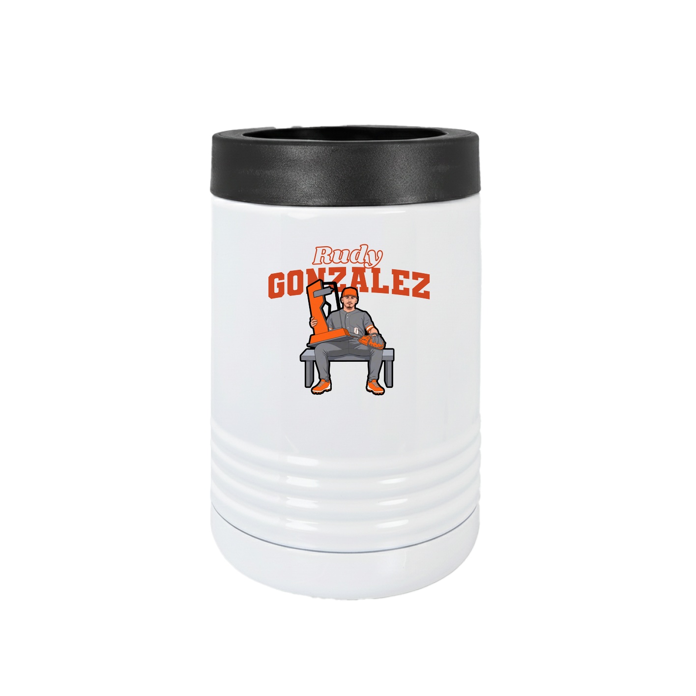 Beverage Holder — Name Arch in White