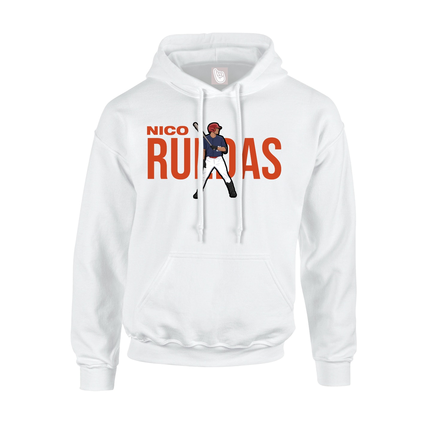 Hoodie — Player Name in White