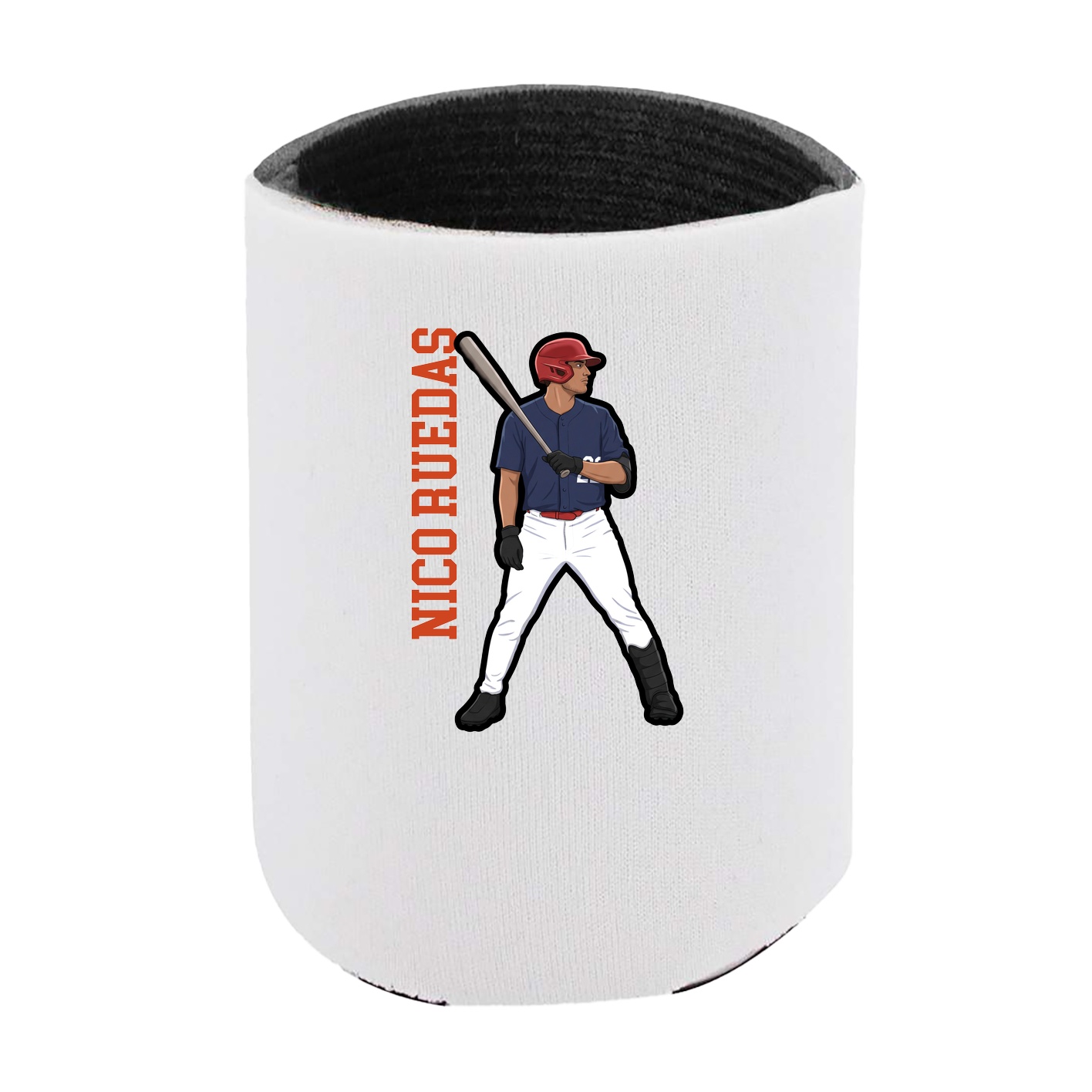 Can Holder — Name Vertical in White