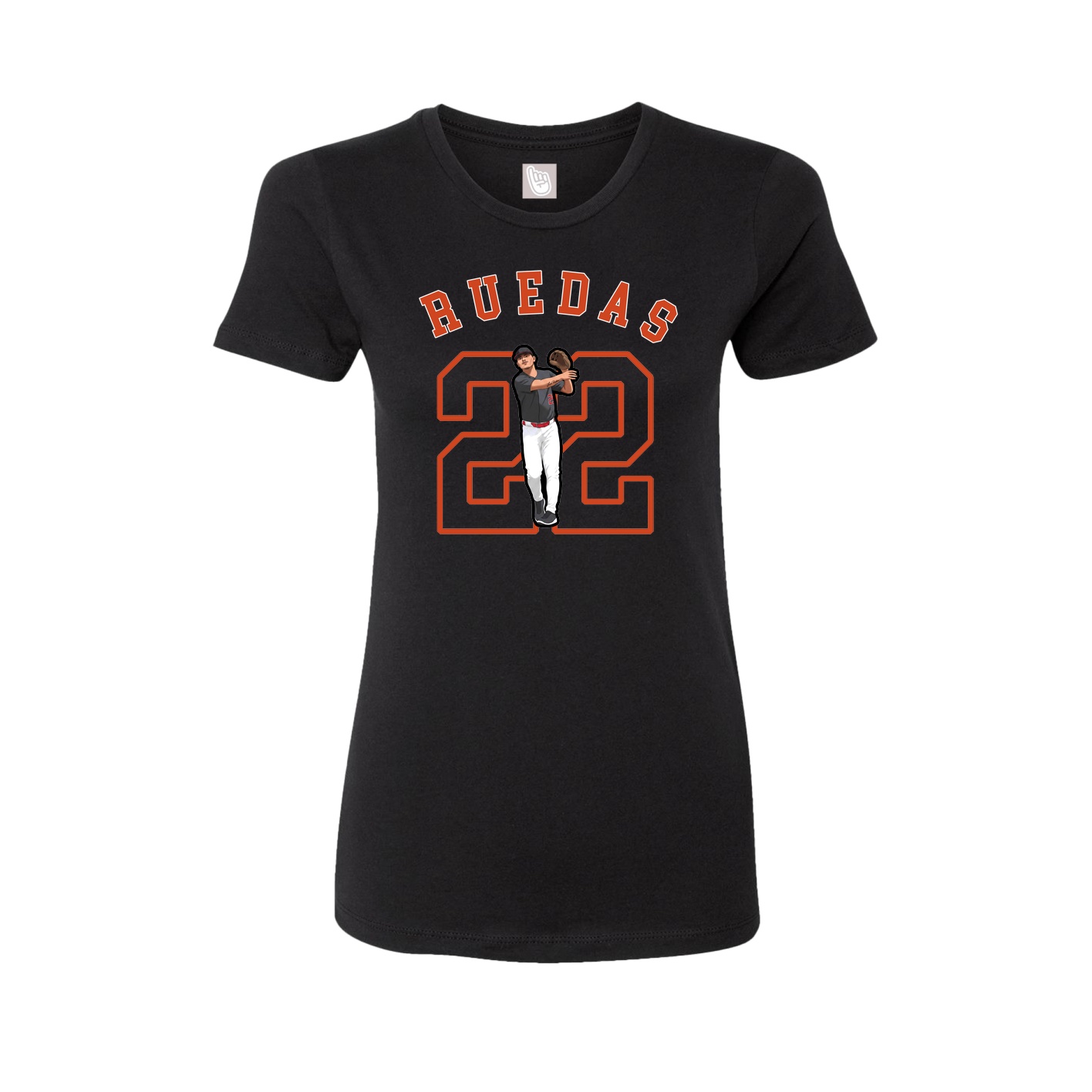 Fitted Women's Tee — Shirsey Arch in Black