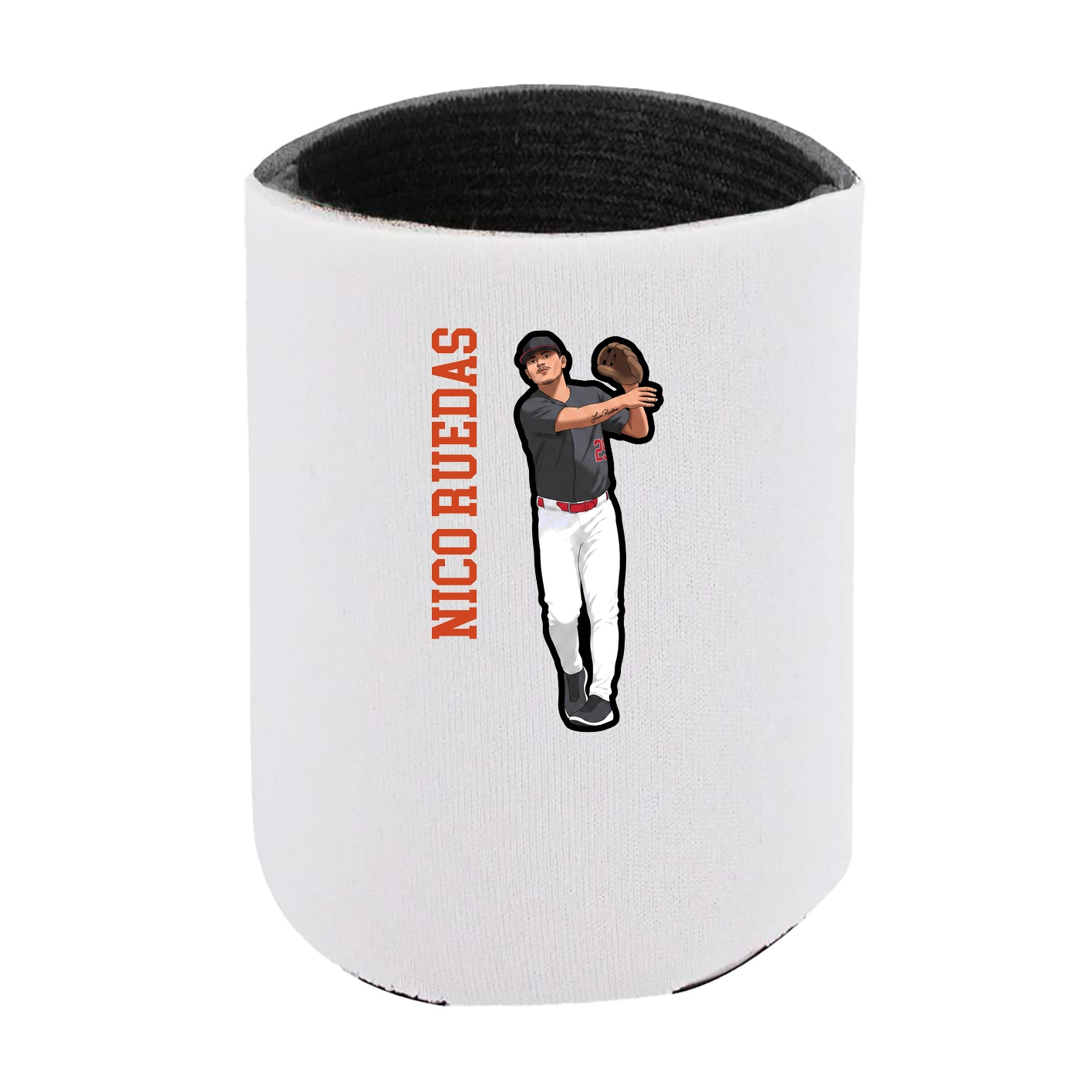 Can Holder — Name Vertical in White