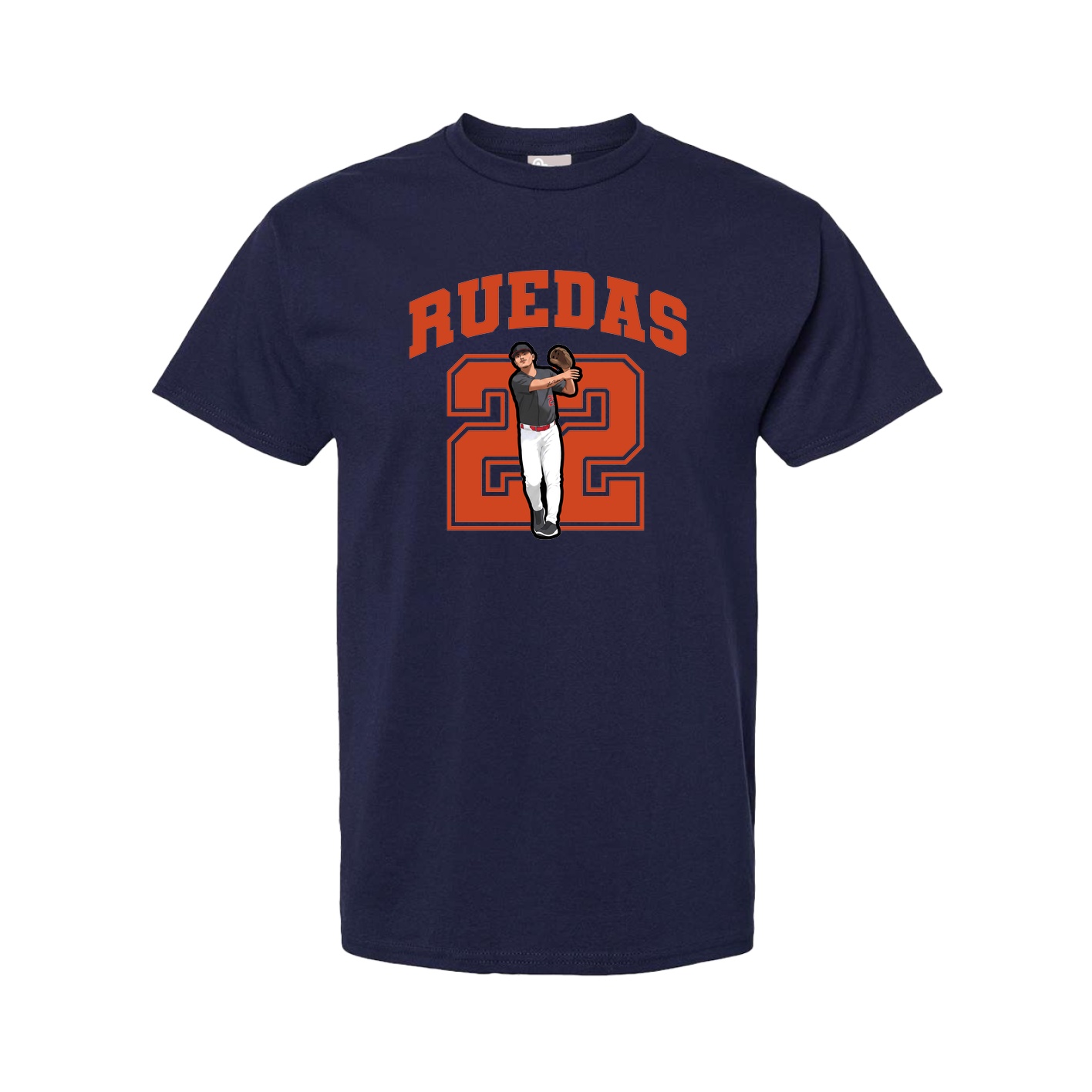 Tee — Number in Navy