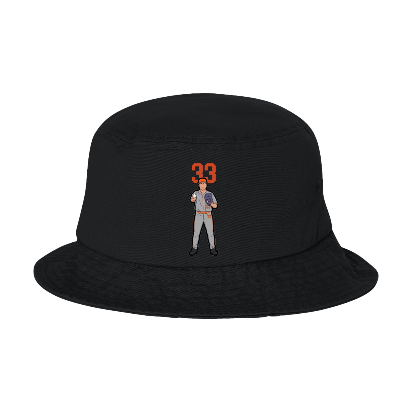 Bucket Cap — Number Top in Black