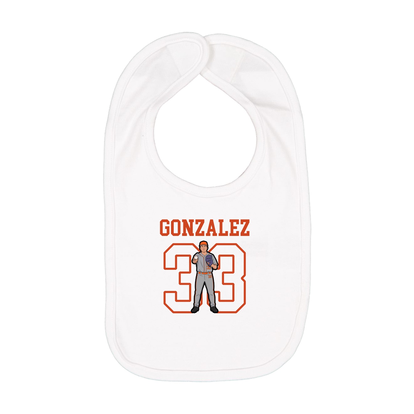 Infant Bib — Shirsey in White