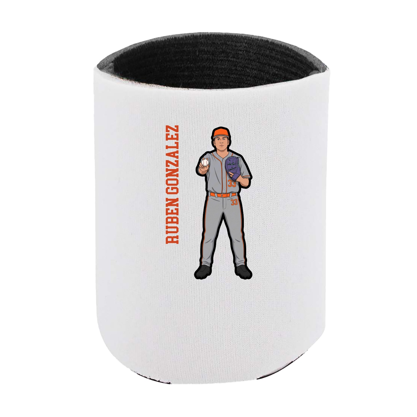 Can Holder — Name Vertical in White