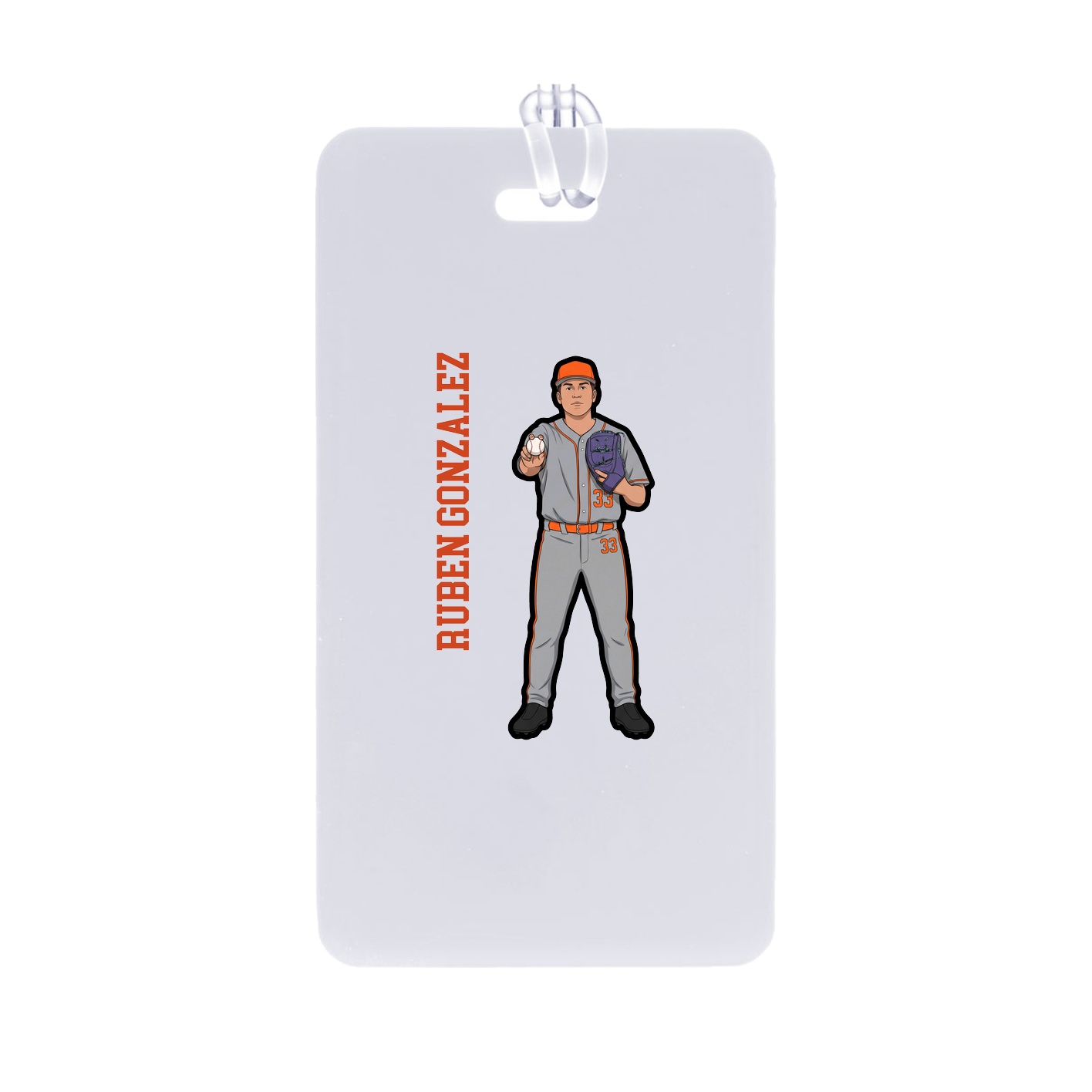 Bag Tag — Name Vertical in Classic