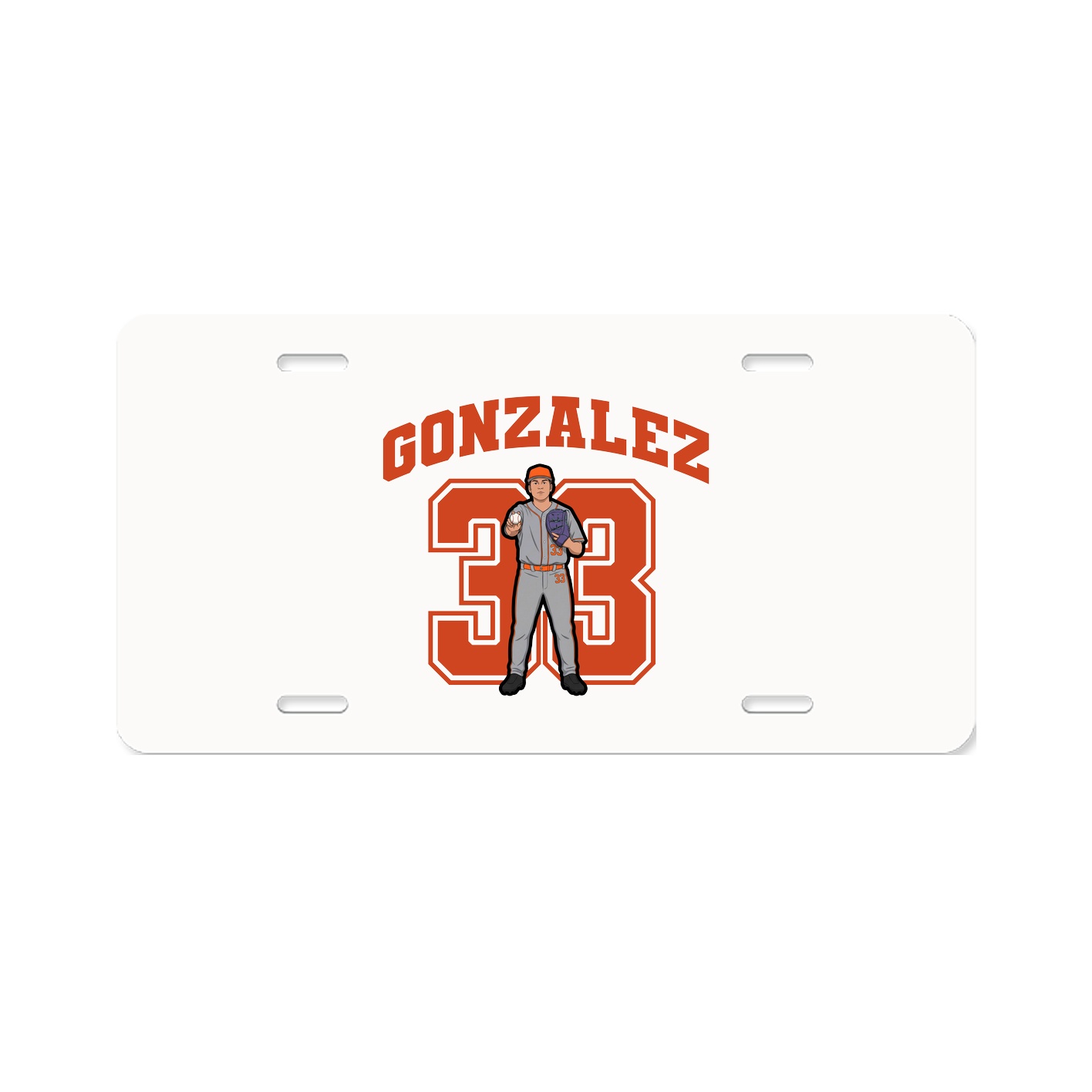 License Plate — Number in Classic