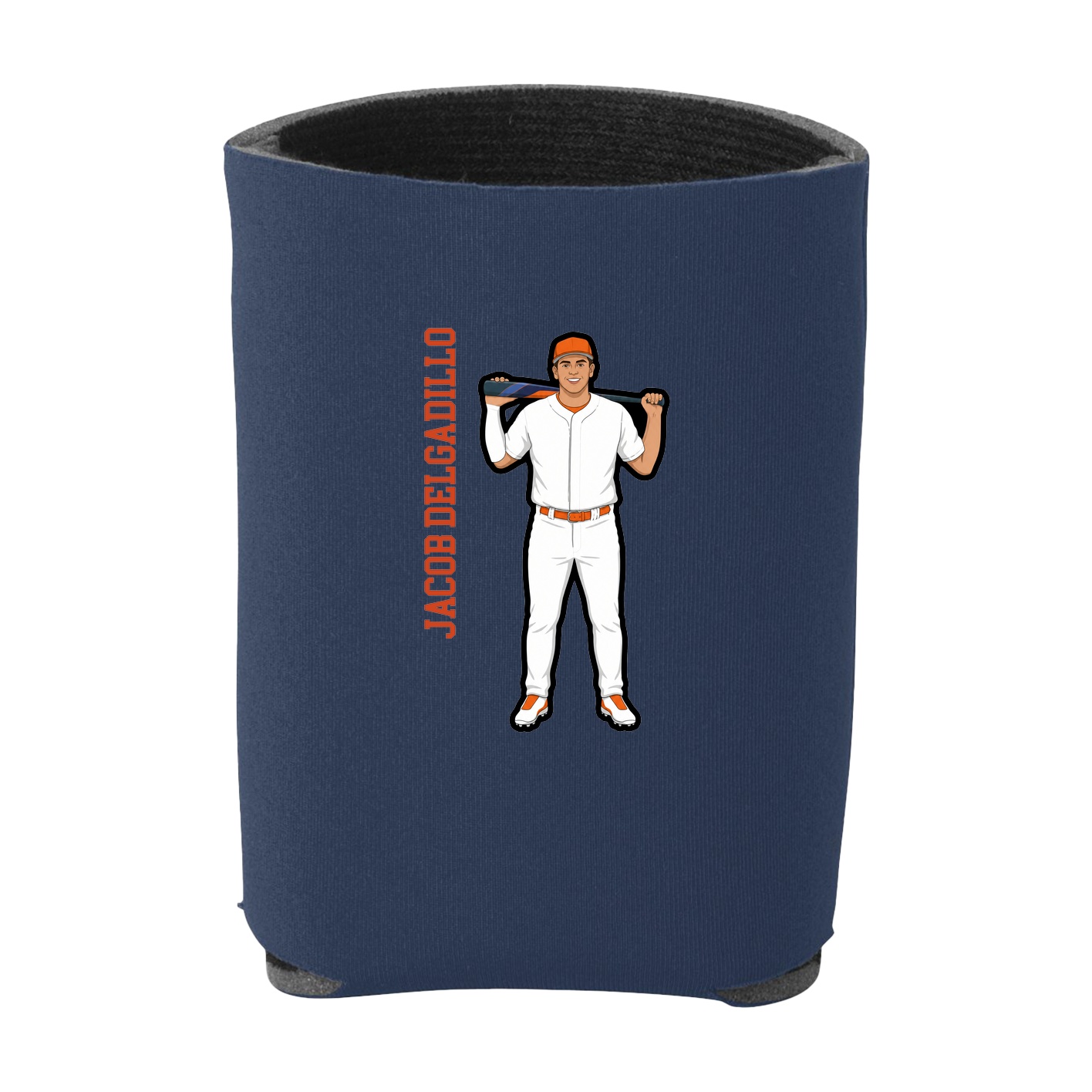 Can Holder — Name Vertical in Navy