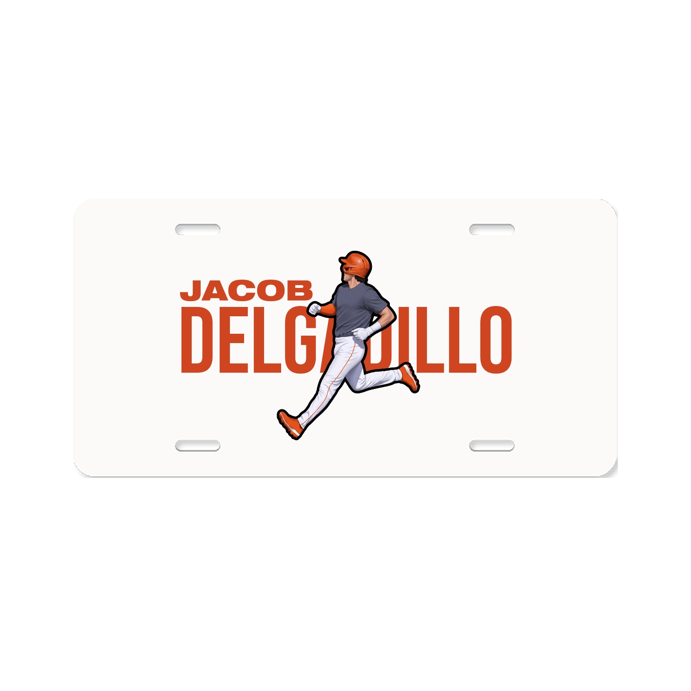 License Plate — Player Name in Classic