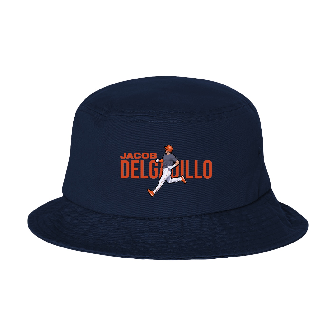Bucket Cap — Player Name in Navy