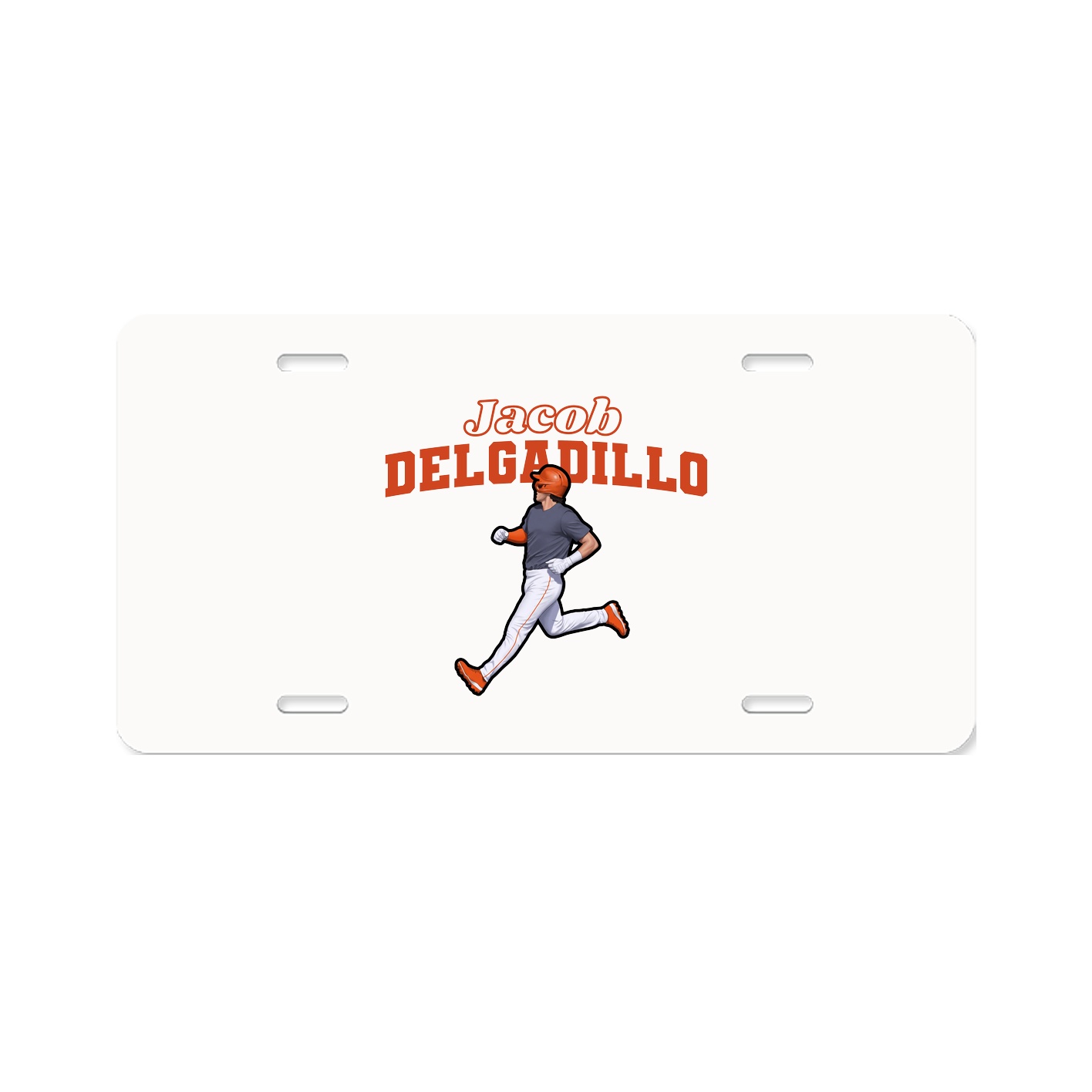 License Plate — Name Arch in Classic