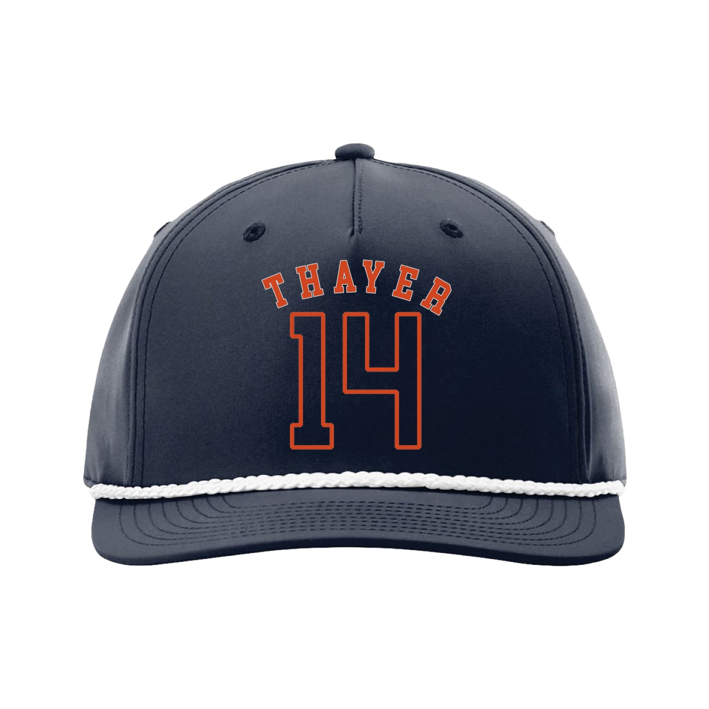 Five-Panel Classic Rope Cap — Shirsey Arch in Navy
