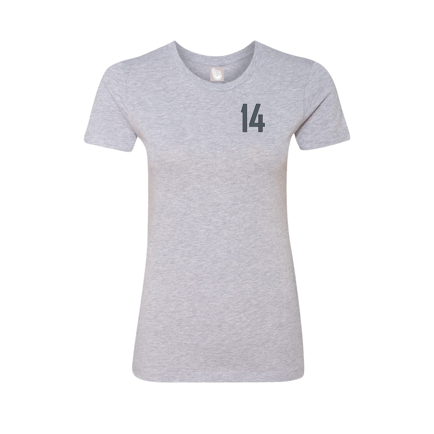 Fitted Women's Tee — Front Shirsy in Grey