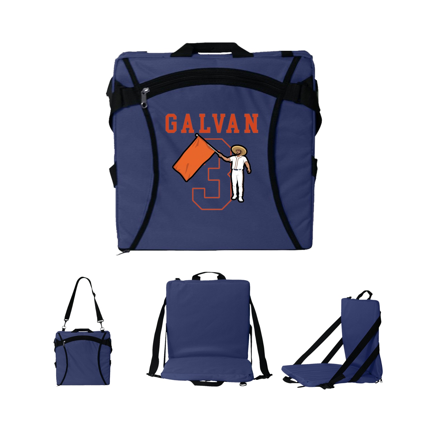 Folding Stadium Seat — Shirsey in Navy