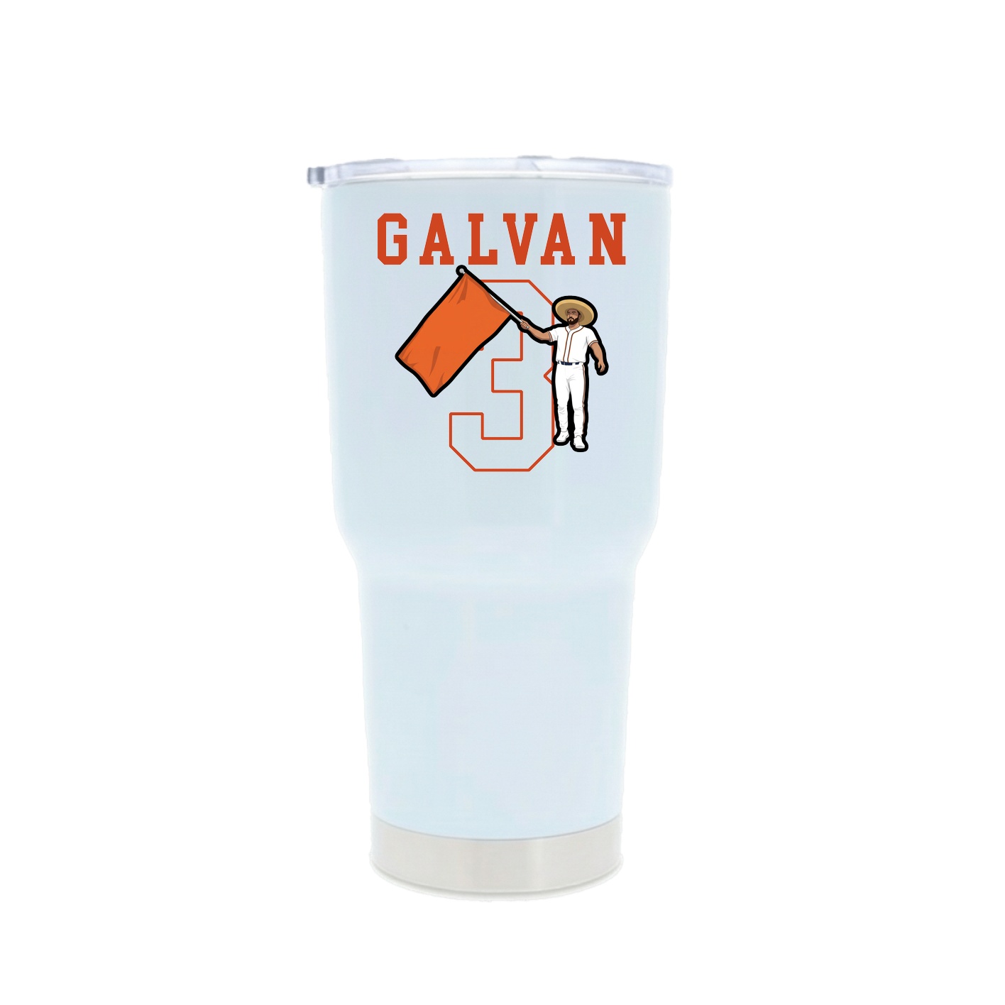 30oz Stainless Steel Tumbler — Shirsey in White