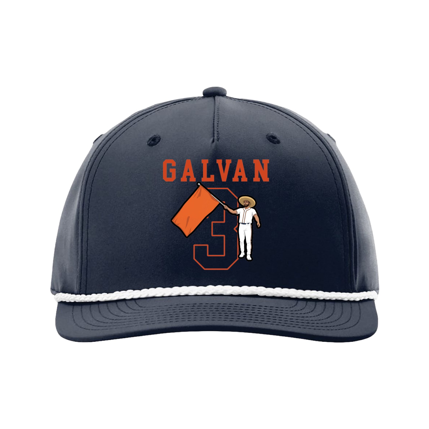 Five-Panel Classic Rope Cap — Shirsey in Navy