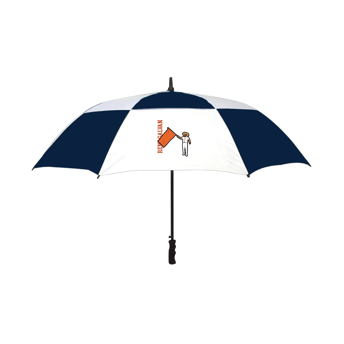 Golf Umbrella — Name Vertical in Navy