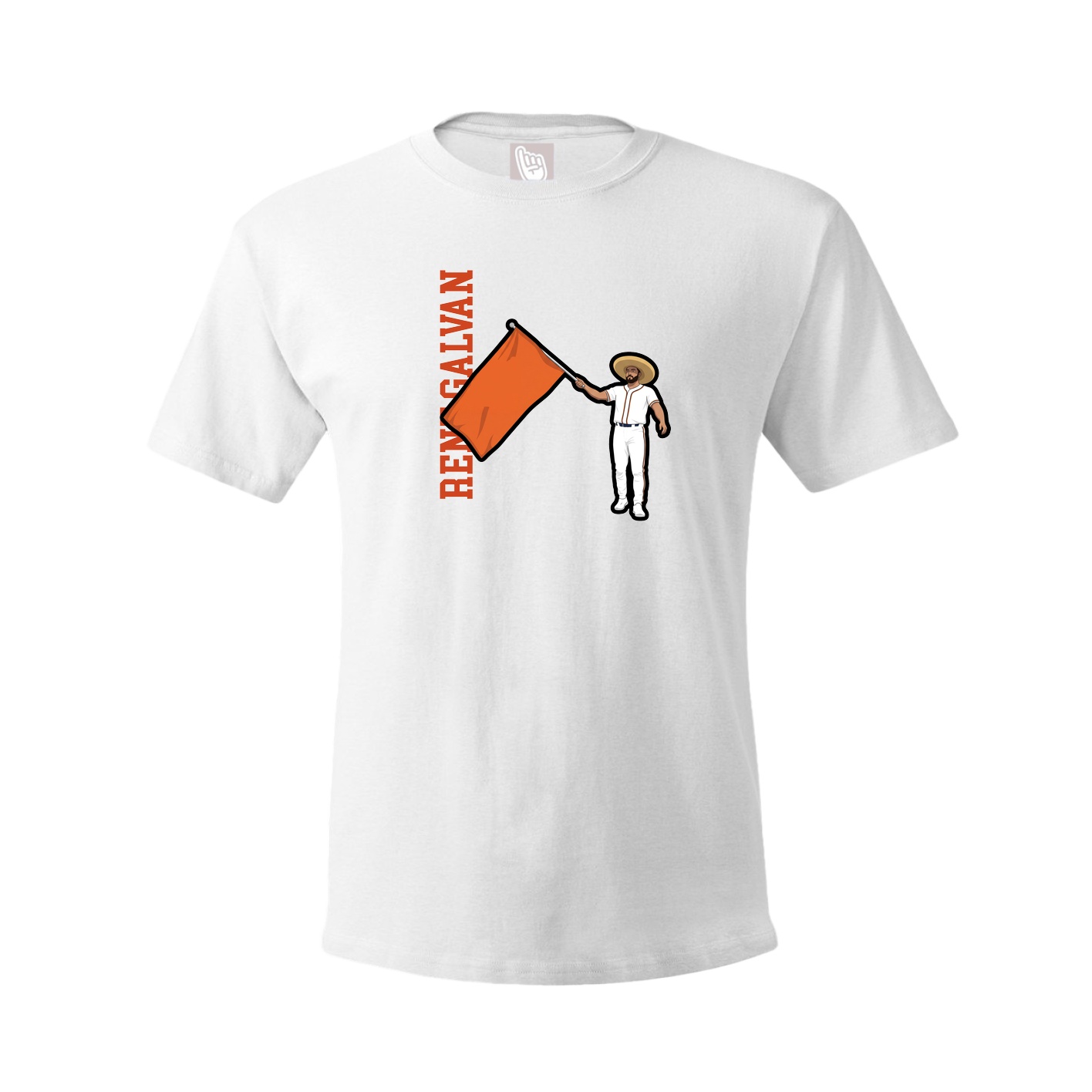 Youth Tee — Name Vertical in White