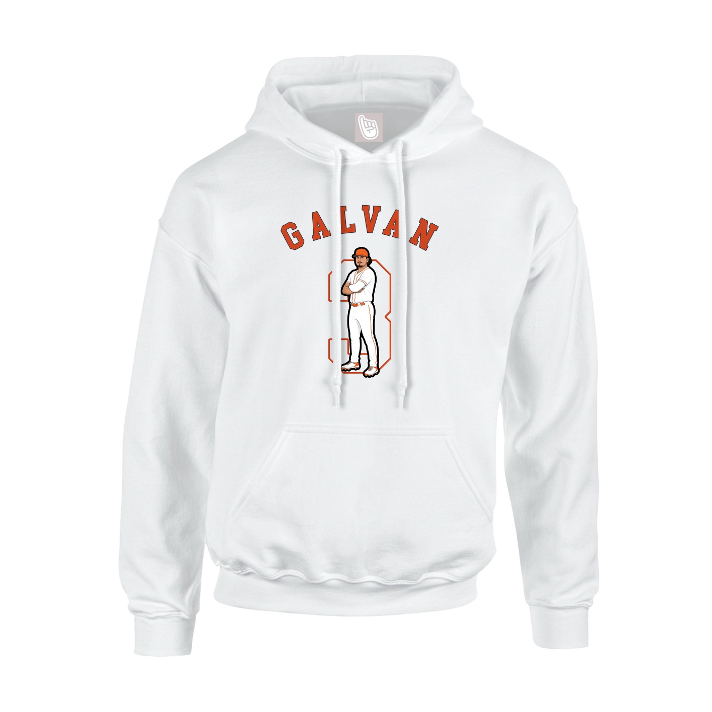 Youth Hoodie — Shirsey Arch in White