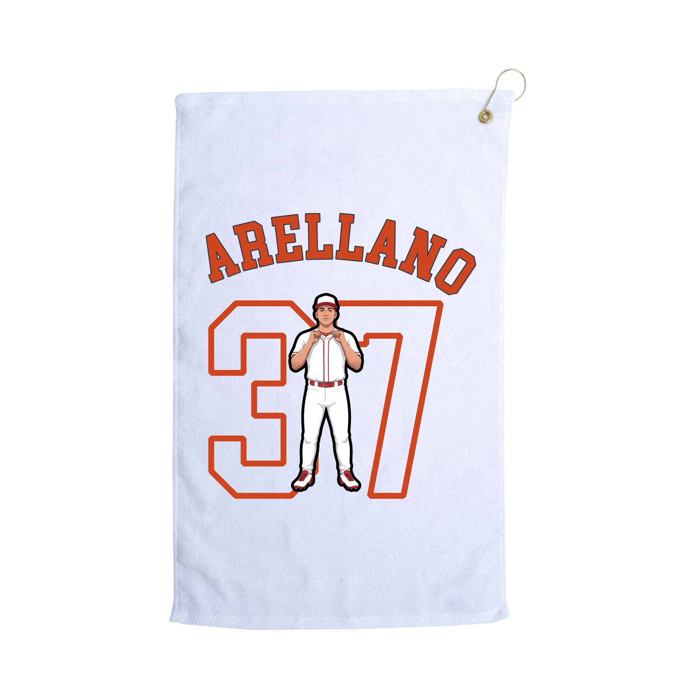 Golf Towel — Shirsey Arch in White