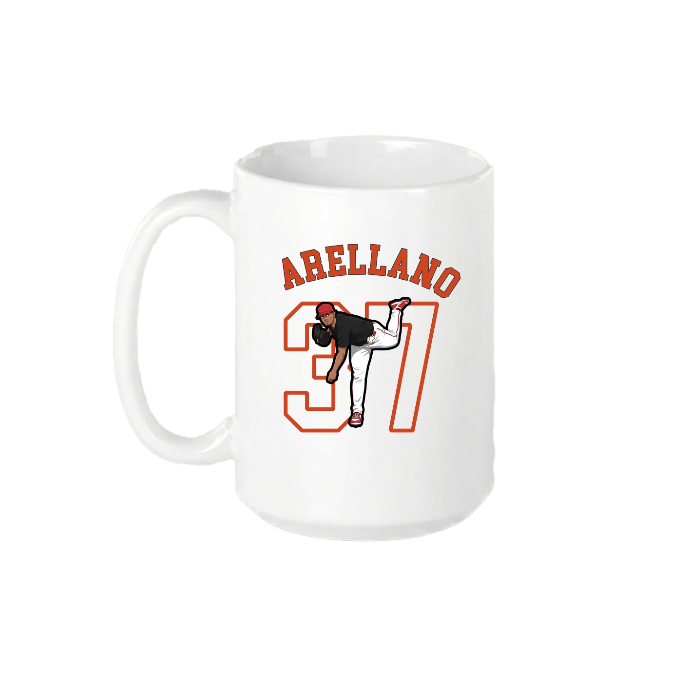 15oz Coffee Mug — Shirsey Arch in White