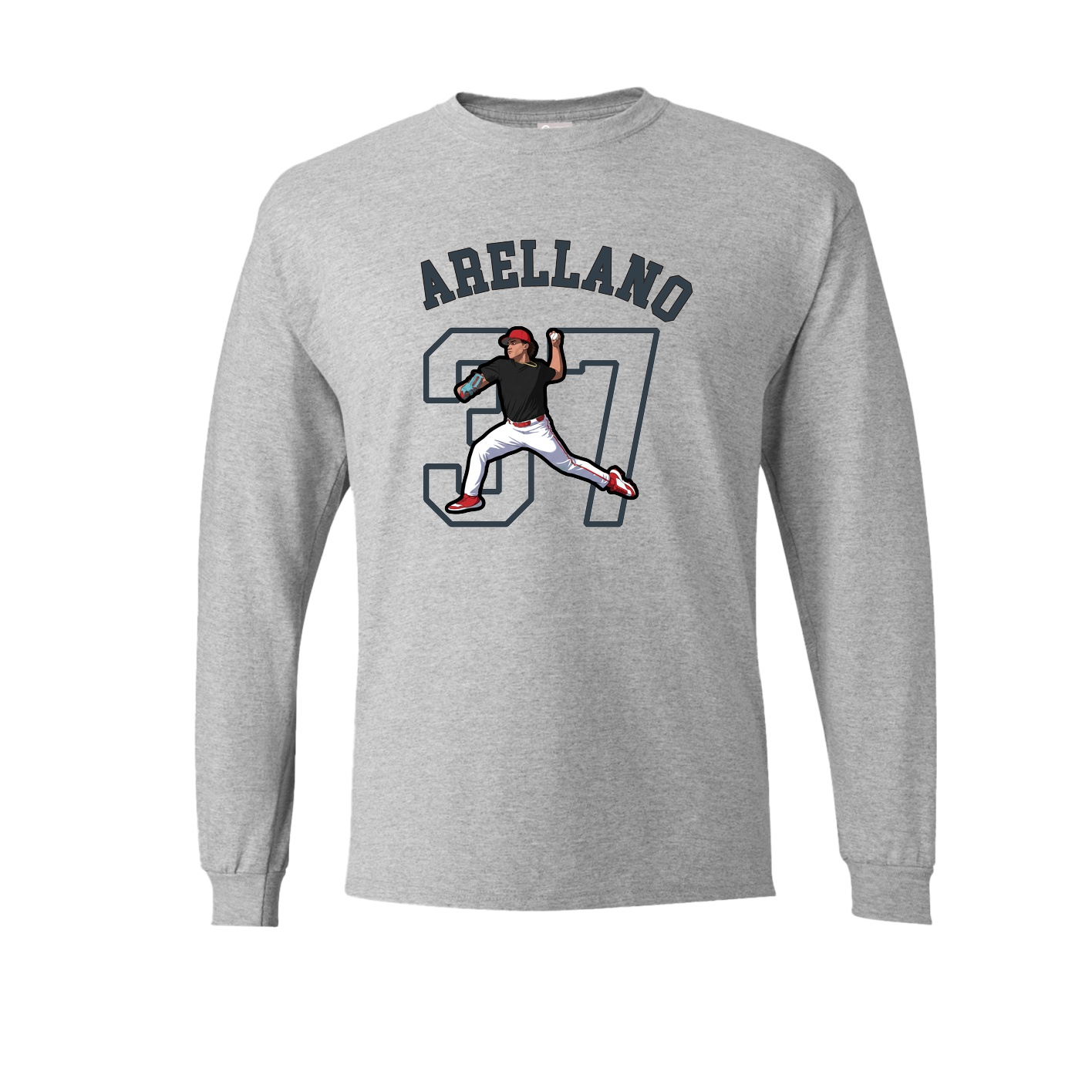 Long Sleeve Tee — Shirsey Arch in Grey