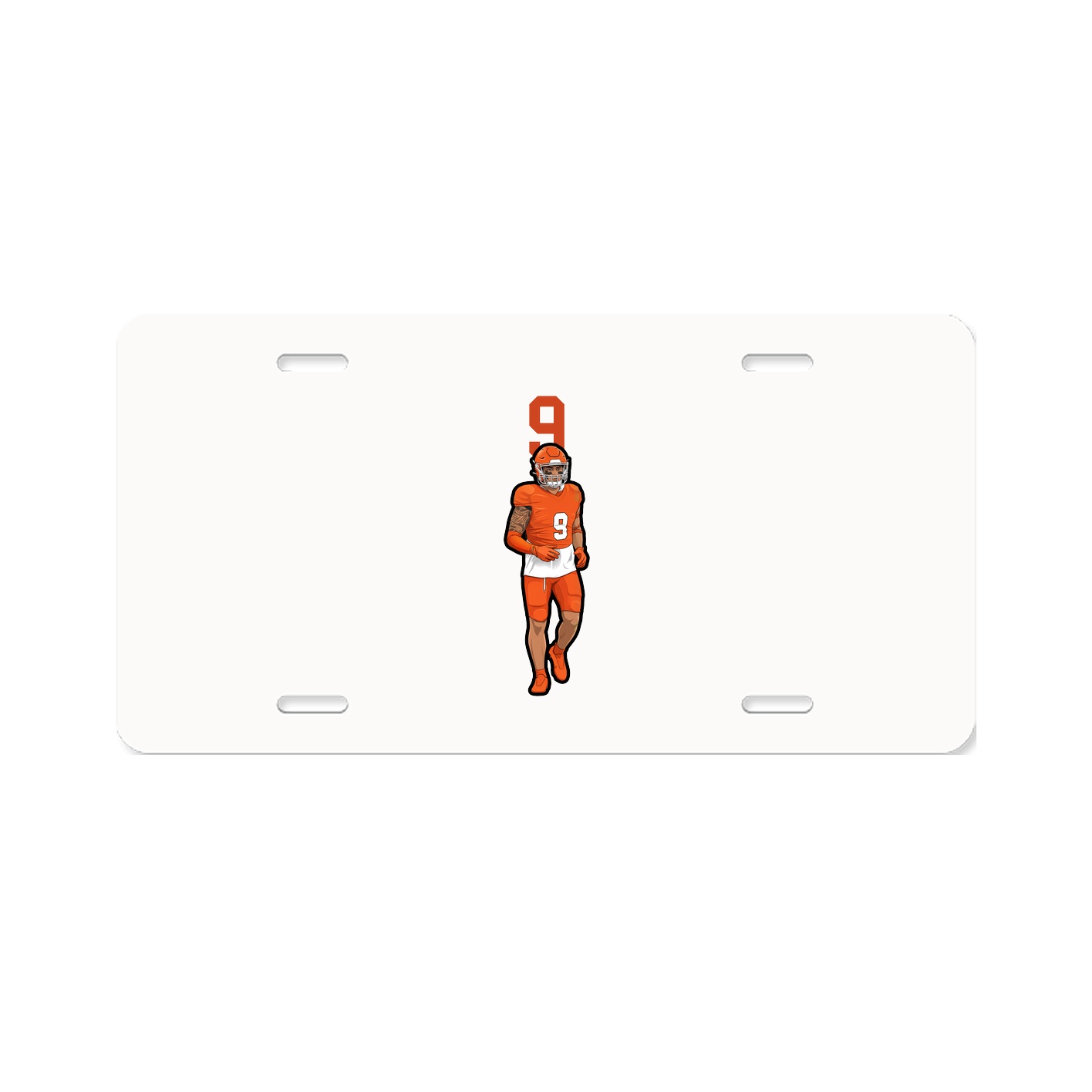 License Plate — Number Top in Classic