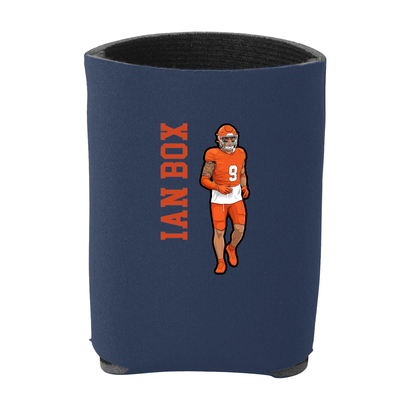 Can Holder — Name Vertical in Navy