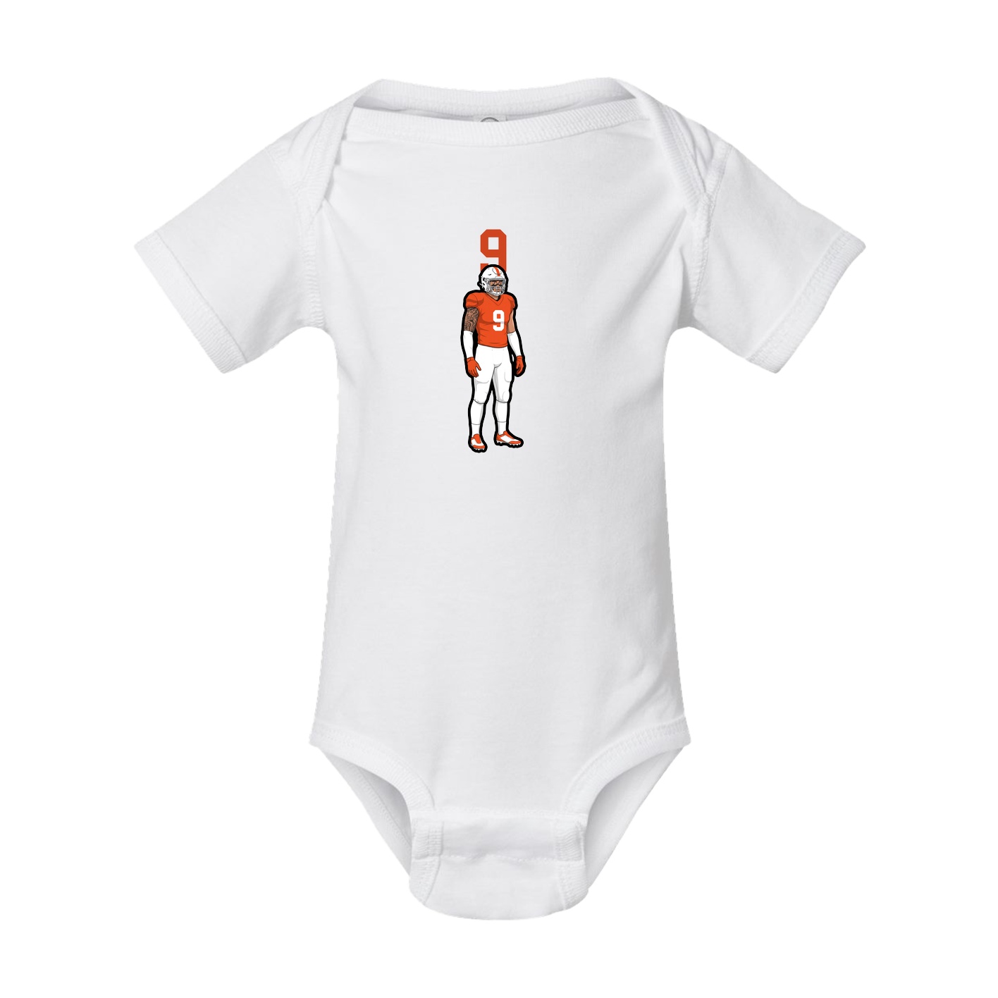 Baby Onesie — Number Top in White
