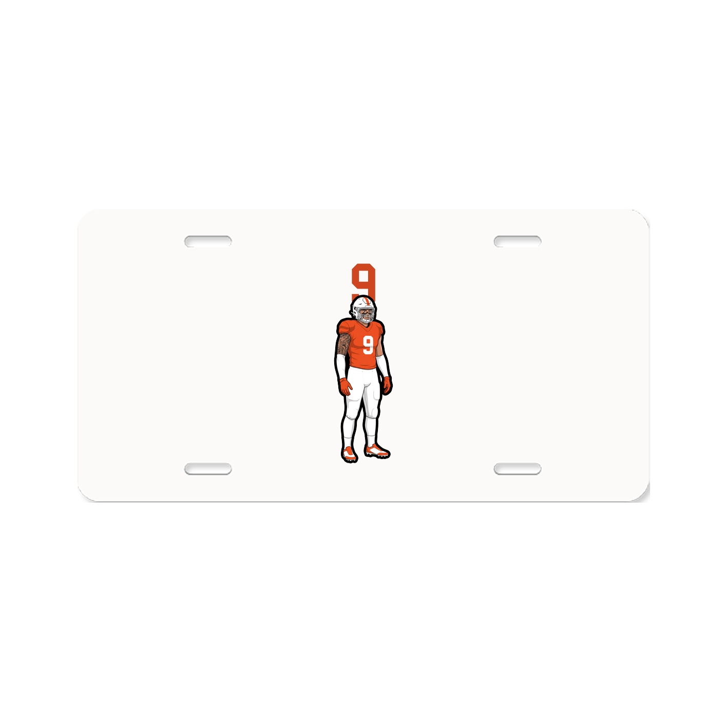 License Plate — Number Top in Classic
