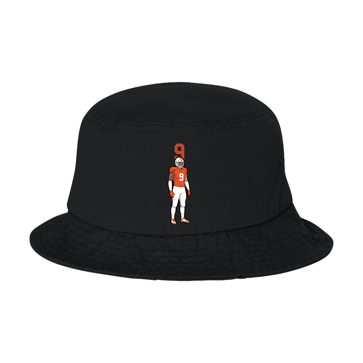 Bucket Cap — Number Top in Black