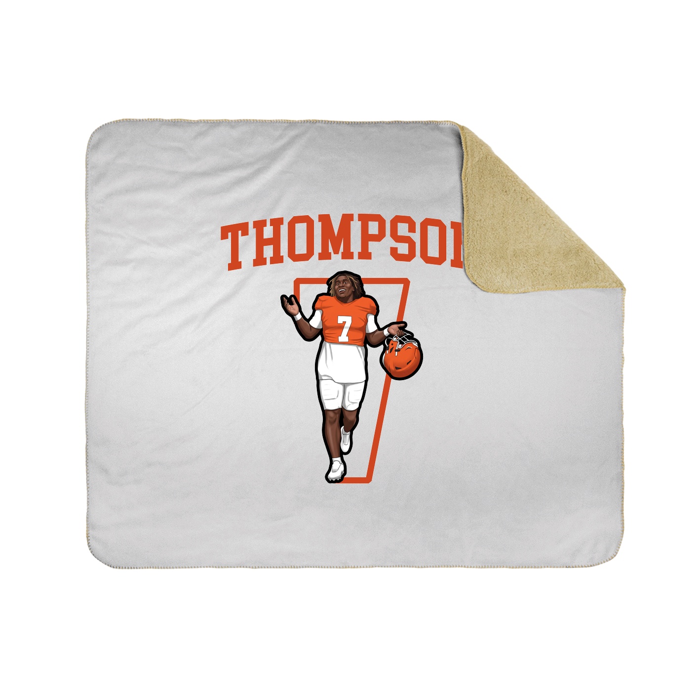 50x60 Sherpa Lined Throw Blanket