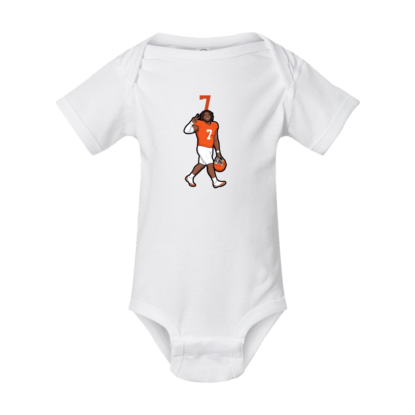 Baby Onesie — Number Top in White