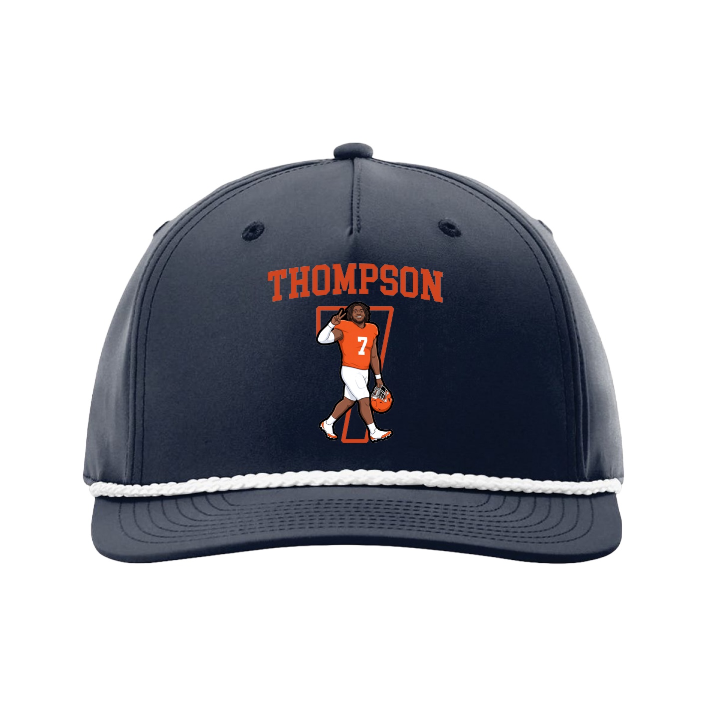 Five-Panel Classic Rope Cap — Shirsey in Navy