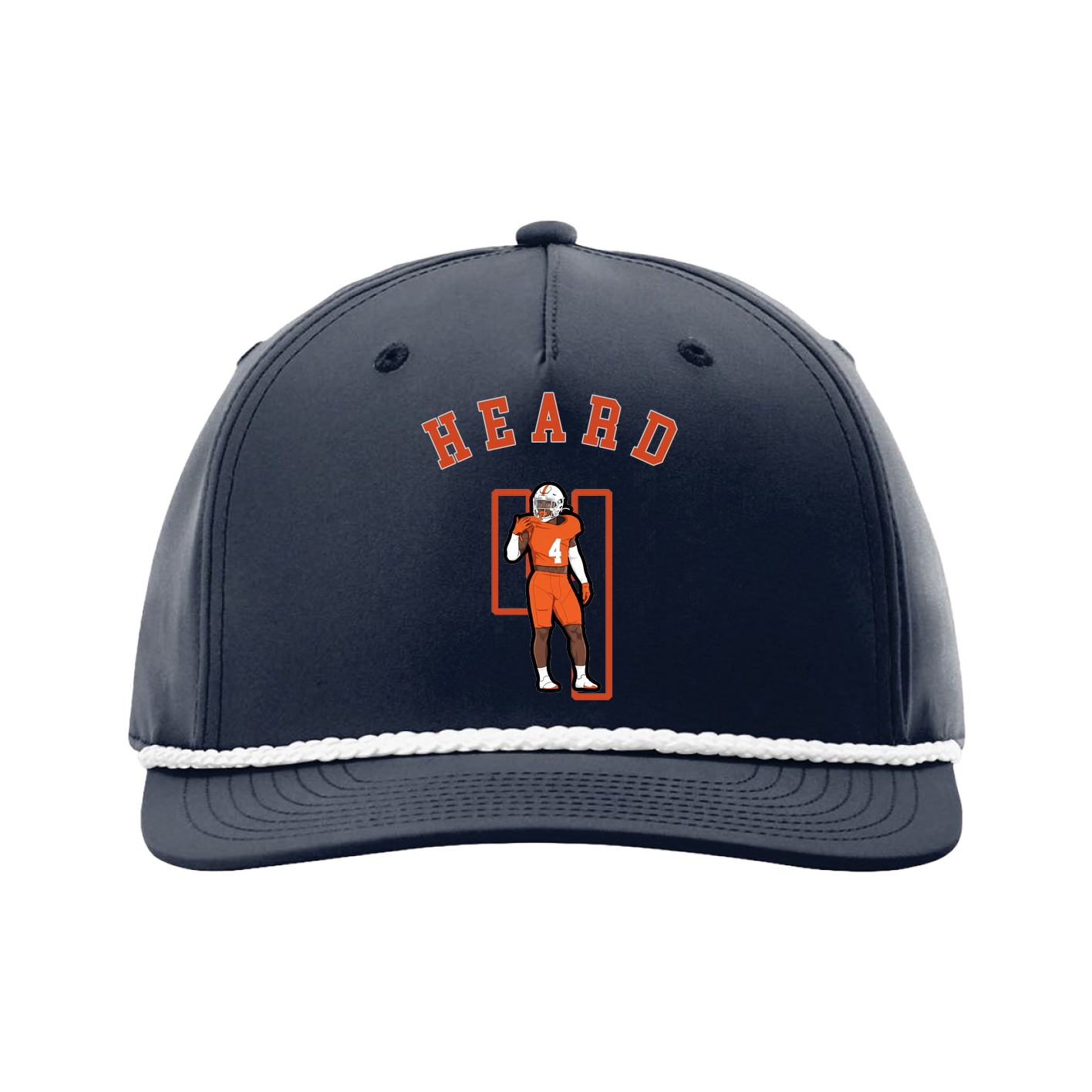 Five-Panel Classic Rope Cap — Shirsey Arch in Navy