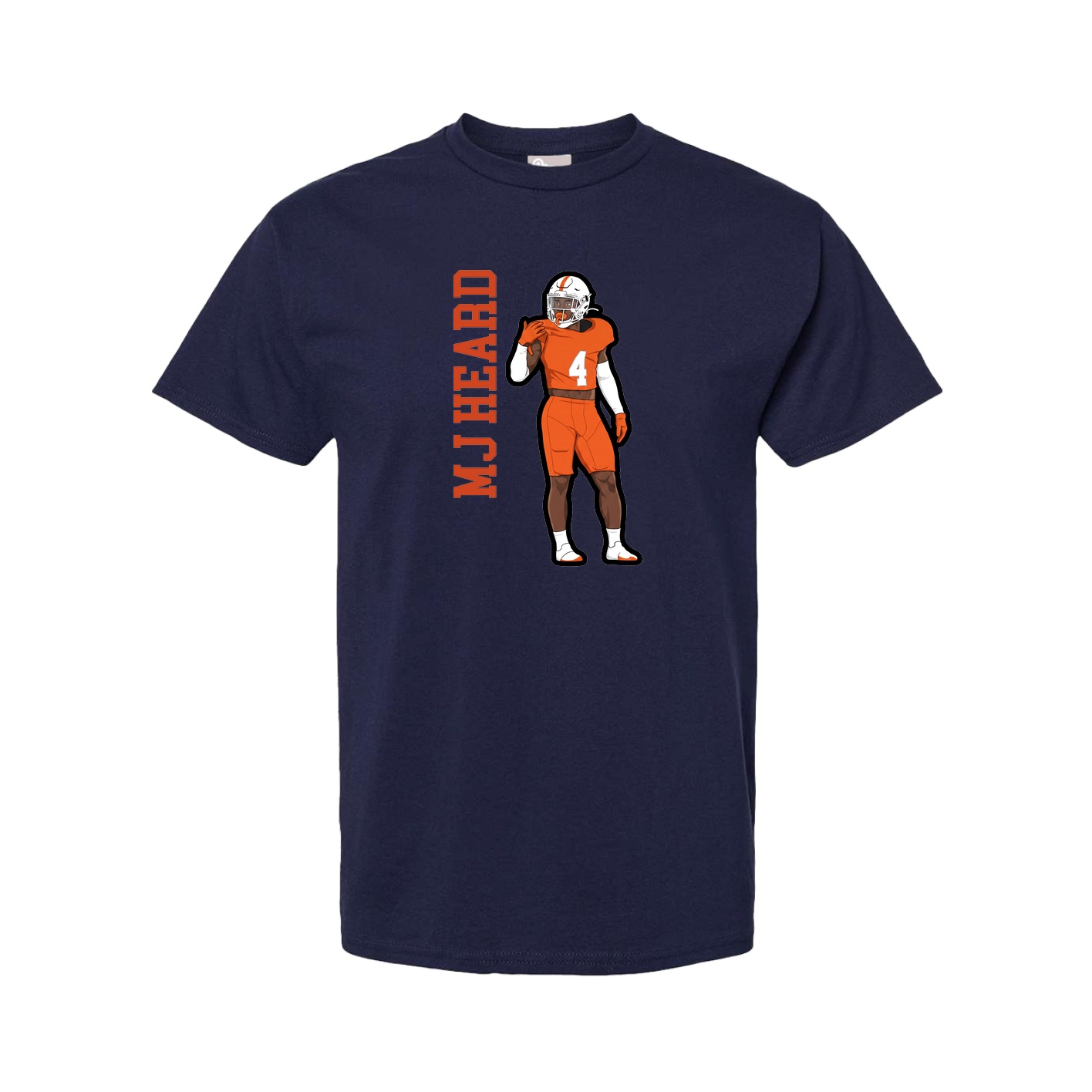 Tee — Name Vertical in Navy