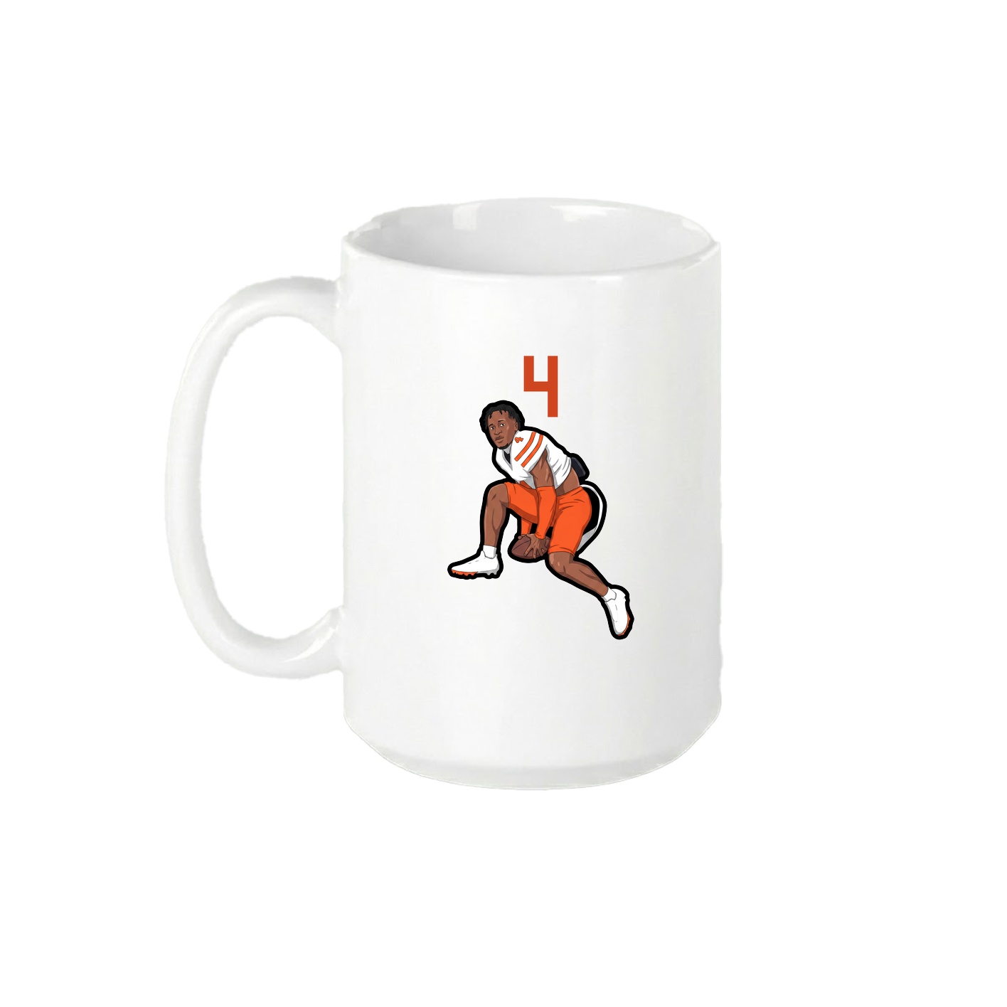 15oz Coffee Mug — Number Top in White