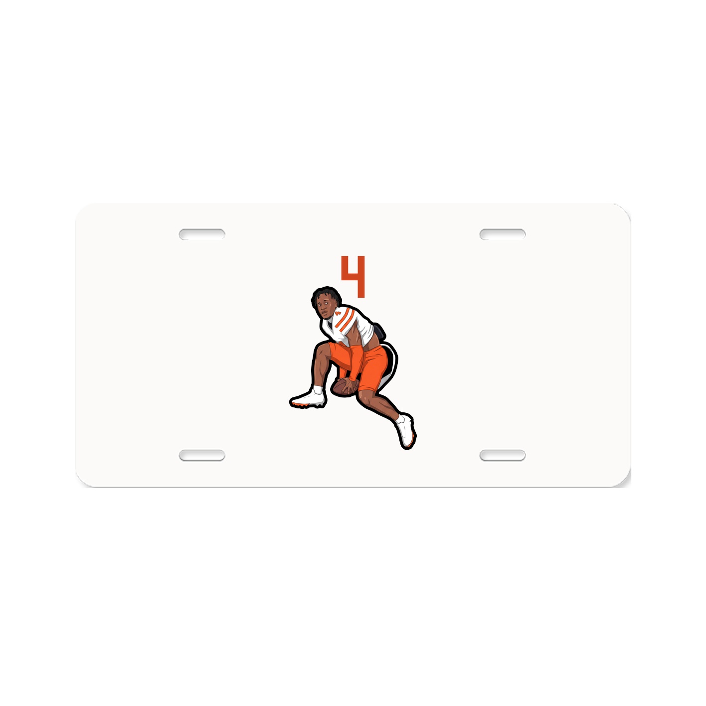 License Plate — Number Top in Classic