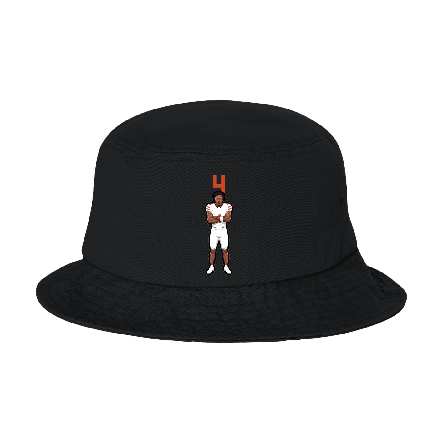 Bucket Cap — Number Top in Black