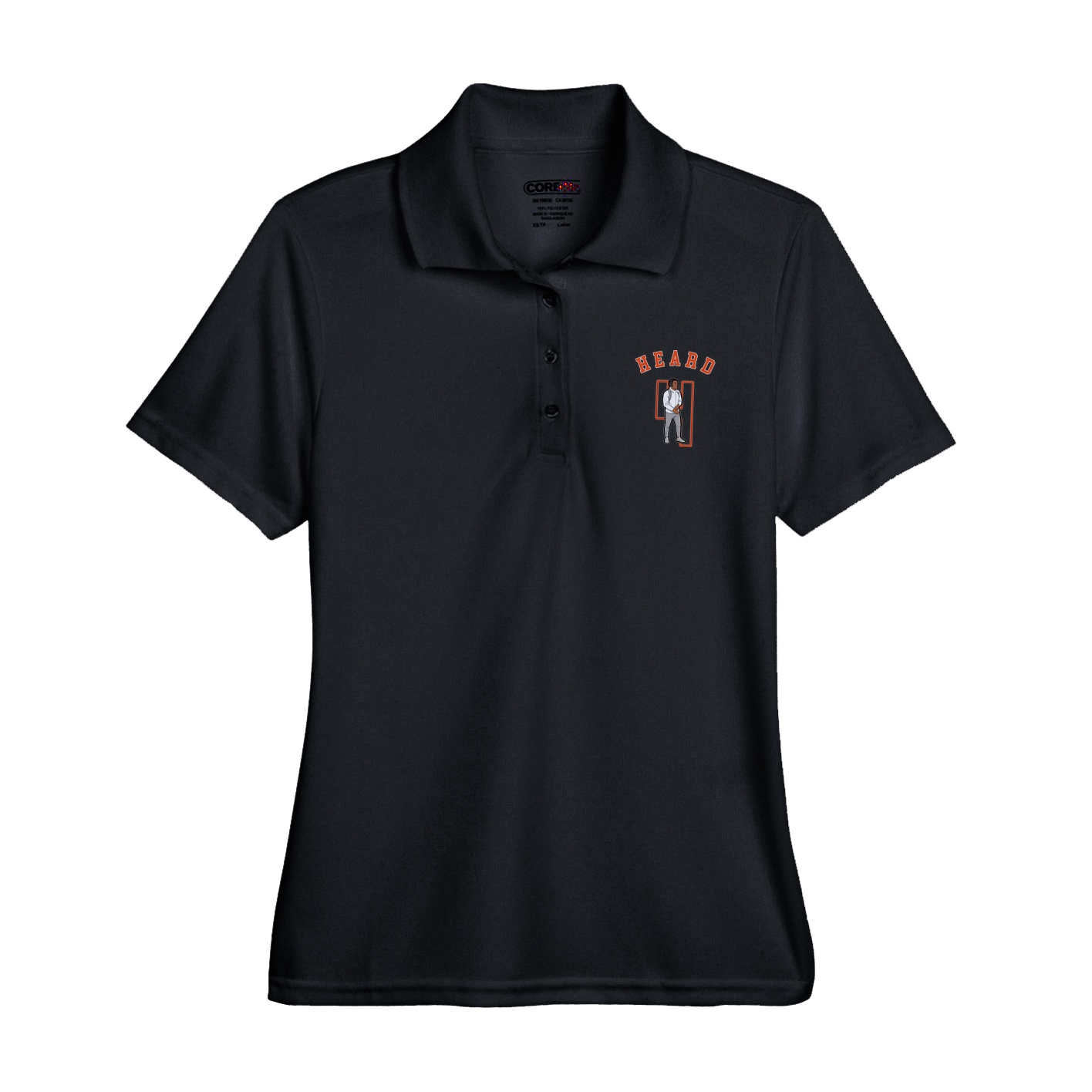 Womens Performance Polo — Shirsey Arch in Black