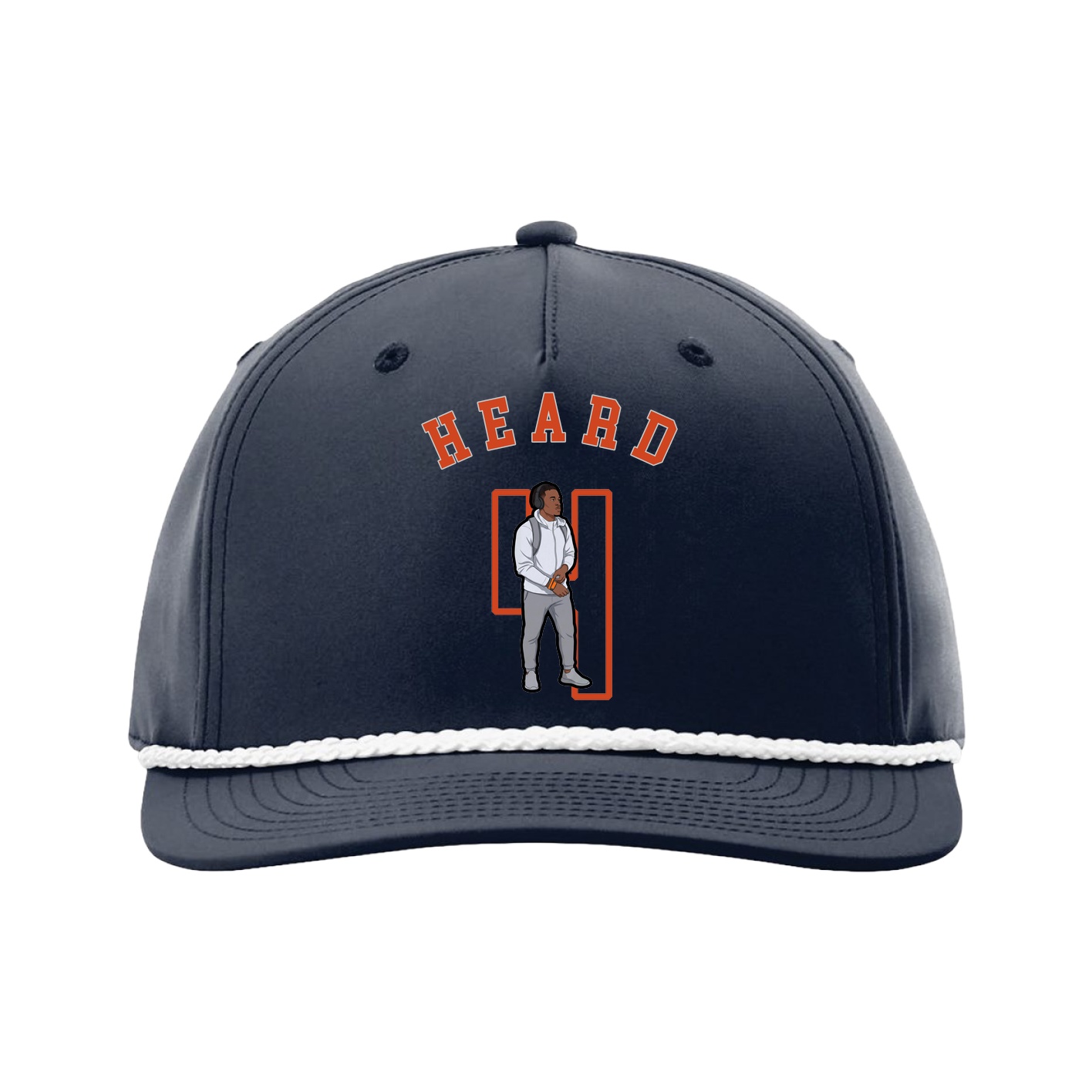 Five-Panel Classic Rope Cap — Shirsey Arch in Navy